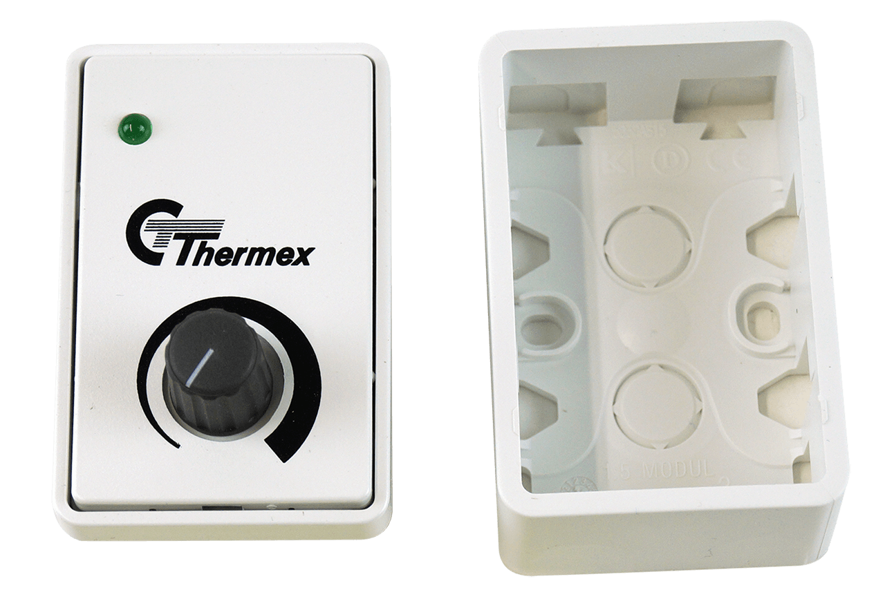 Regulator TR 15 hvid m/afbryder og underlag