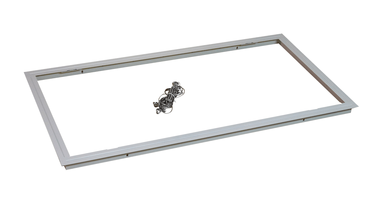 Wireophængt indbygningsramme 1200 mm, hvid Wireophængt indbygningsramme 1200 mm, hvid