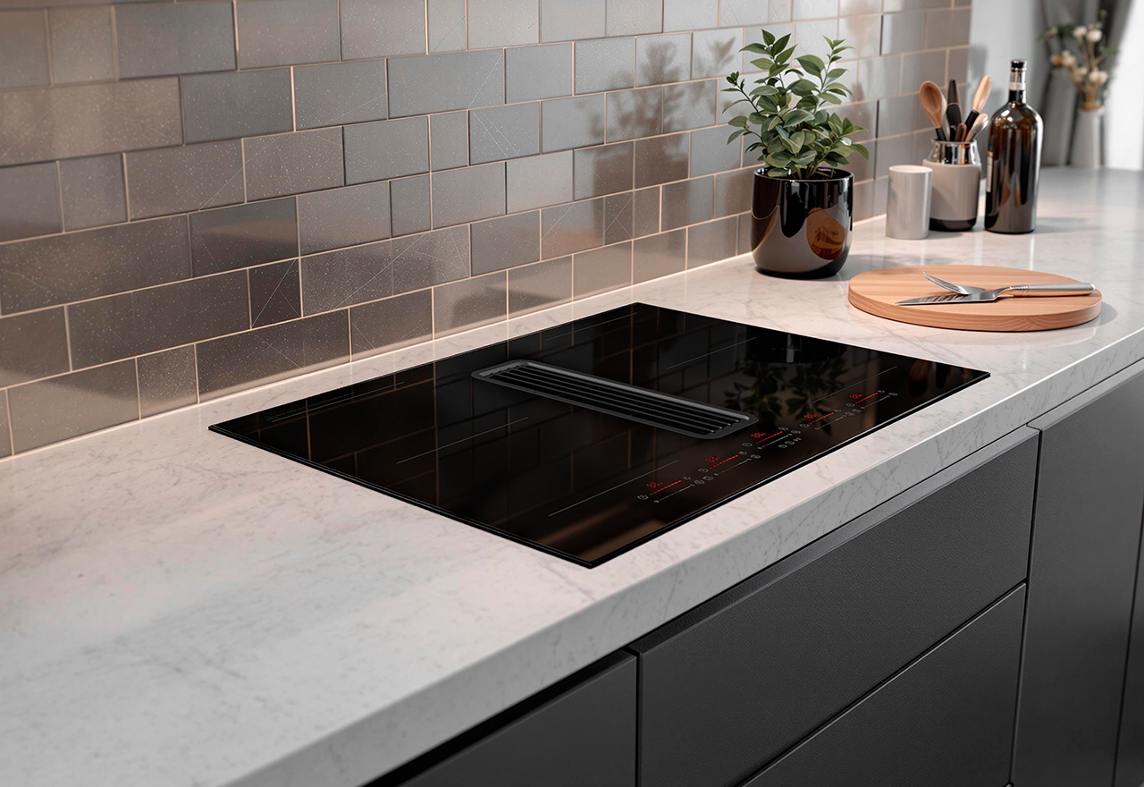 Downdraft One 80 cm med kulfilter