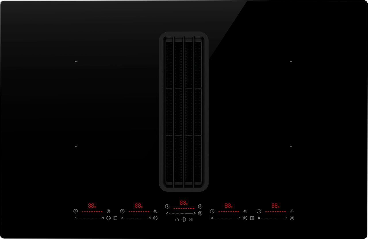 Copenhagen Gloss kogeplade med indbygget emhætte