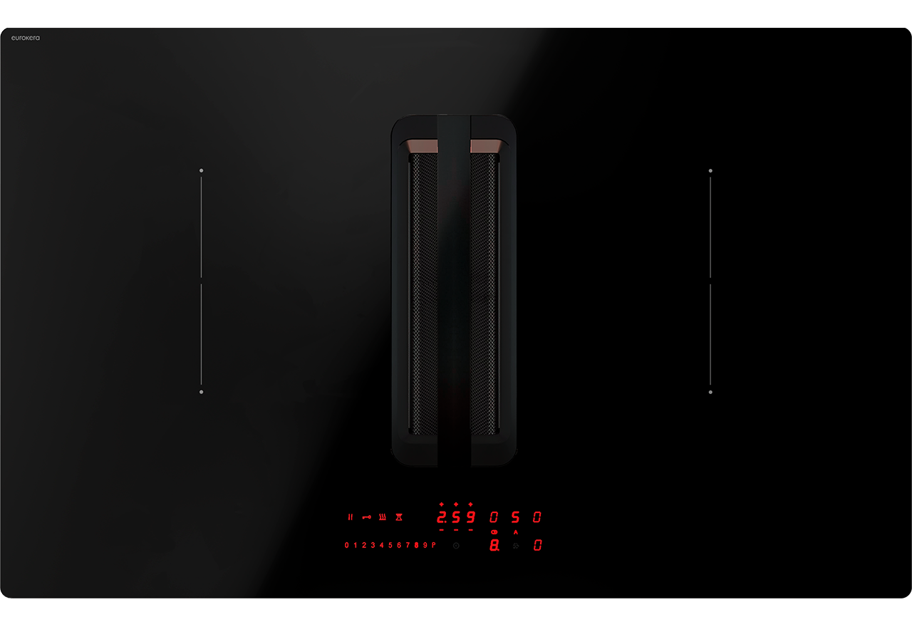 Point Hurricane 83 cm kogeplade med emhætte