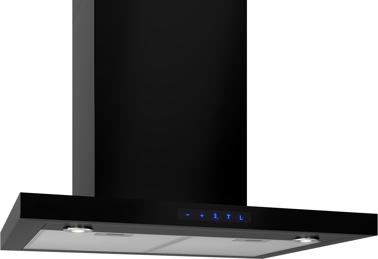 Harwich II - 60 cm, Væg, sort m/motor