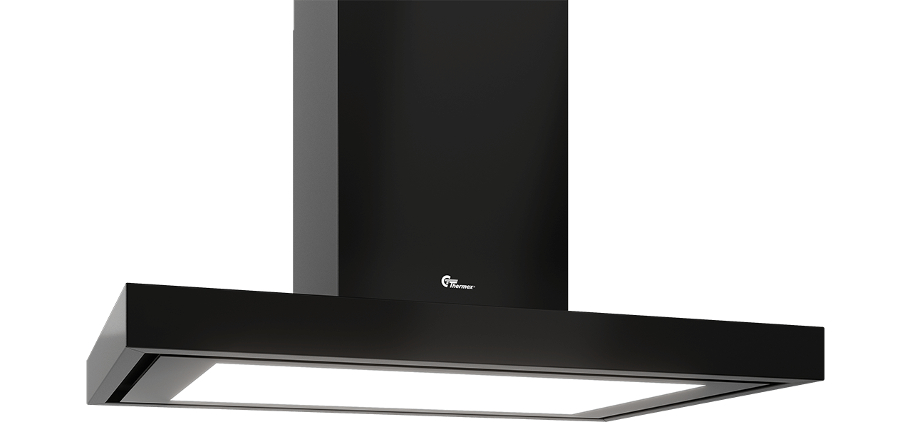 Harwich Lux - 90 cm, Væg, sort m/motor