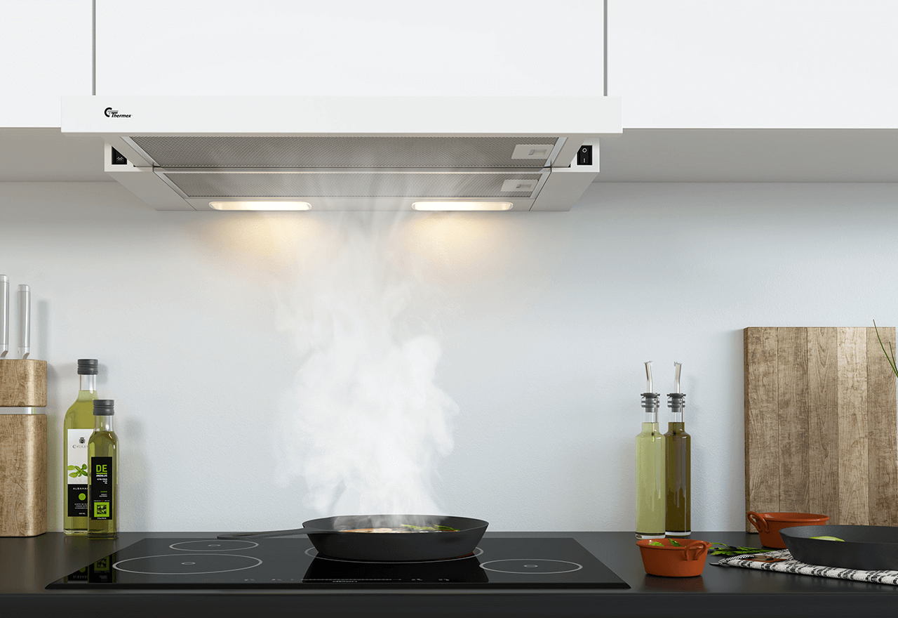 Gemini IV til decentral ventilation, 600 mm, hvid