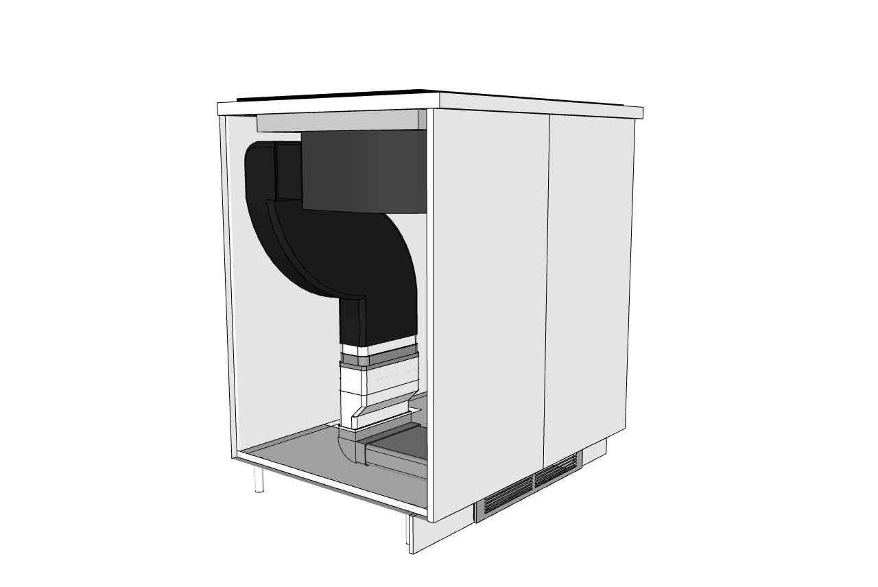 Kit for recirkulation - lav for Downdraft One
