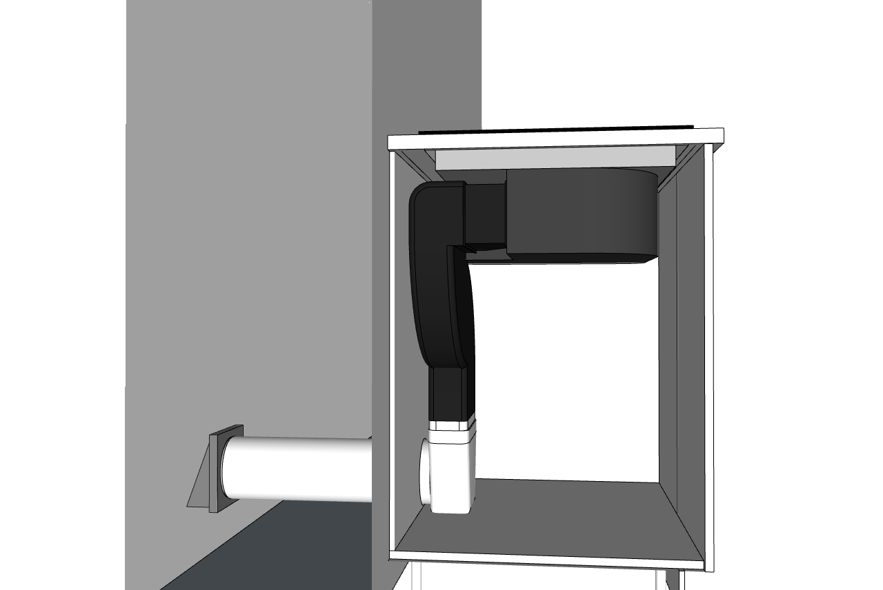 Kit for udblæsning, RF rist for Downdraft One