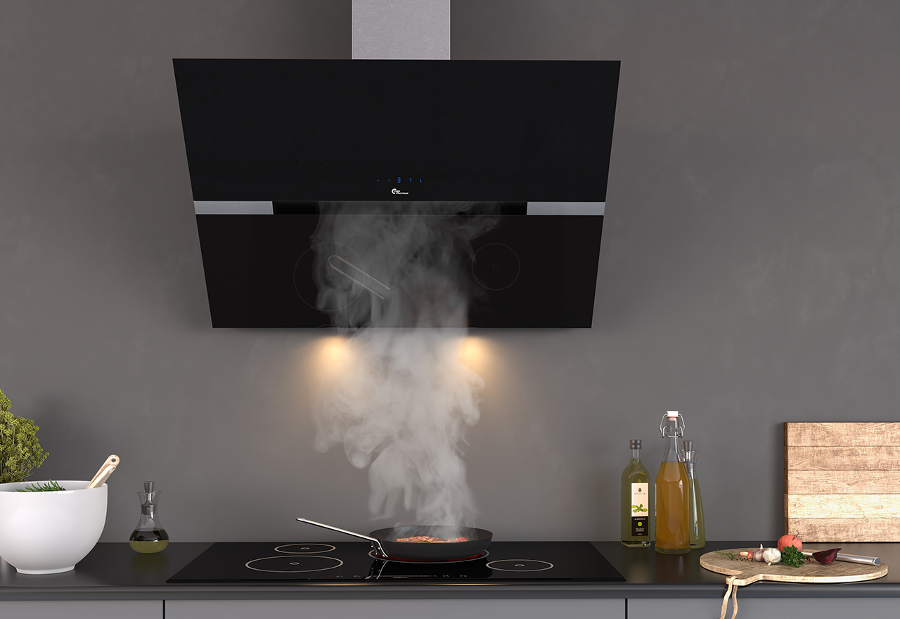 Preston II 900 mm Rustfri/Sort Med motor