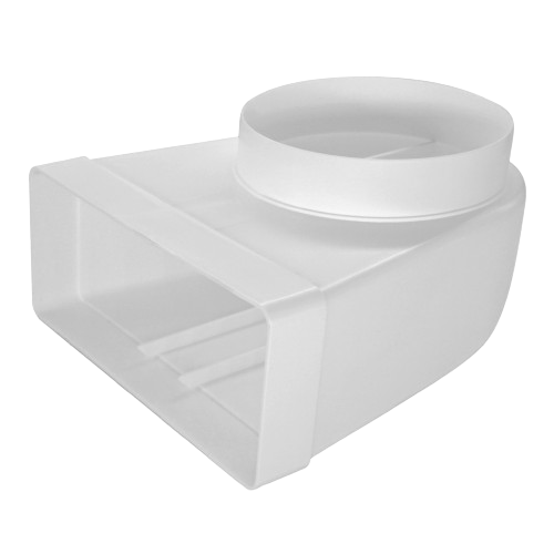 Bøjning 90° 220x90 mm - Ø150 mm Bøjning 90° 220x90 mm - Ø150 mm