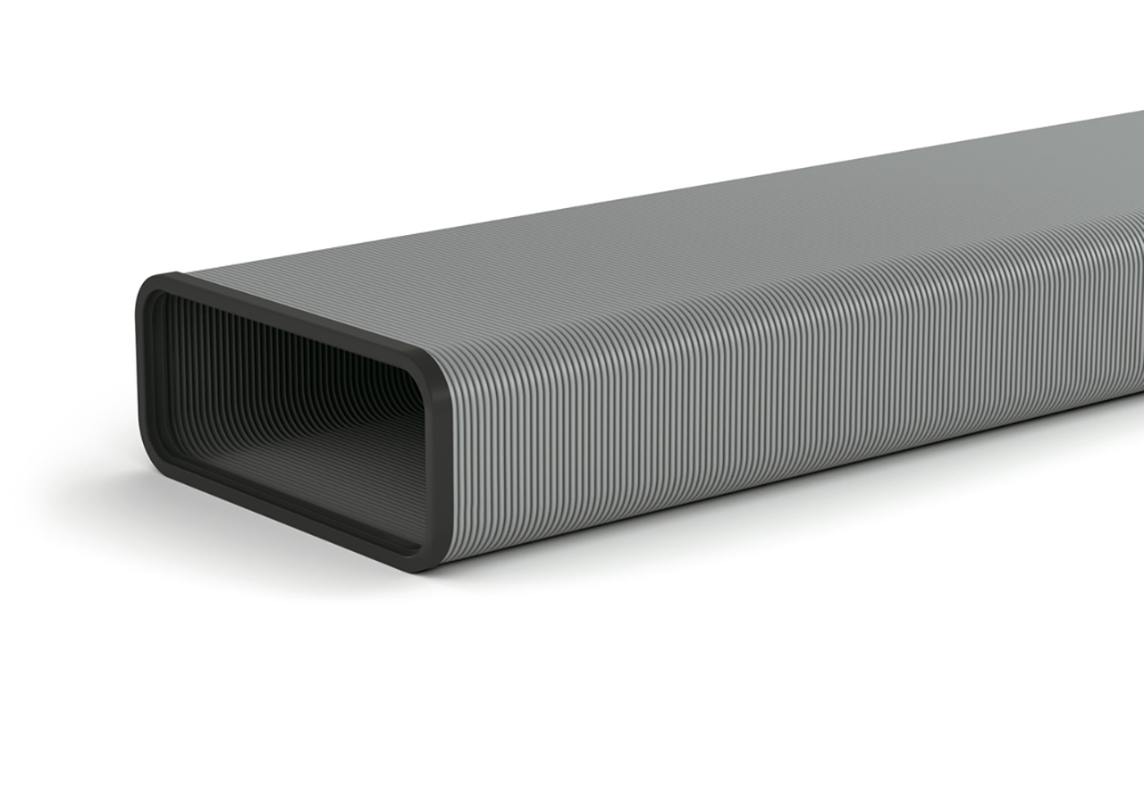 Fladkanal flex 216x83 mm L:1000 mm (metal) Fladkanal flex 216x83 mm L:1000 mm (metal)