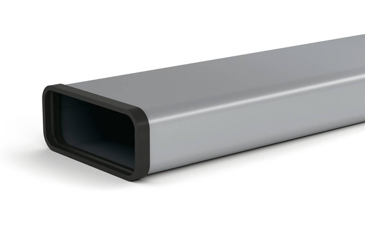 Fladkanal 216x83 mm L:1000 mm(metal) Fladkanal 216x83 mm L:1000 mm(metal)