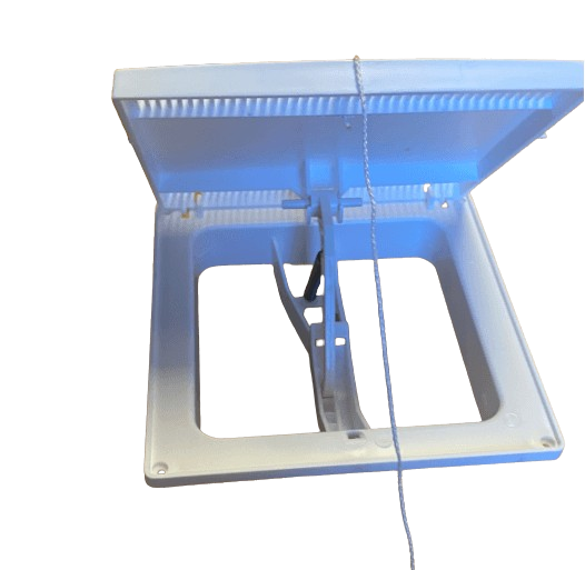 Klapventil 15x15 hvid