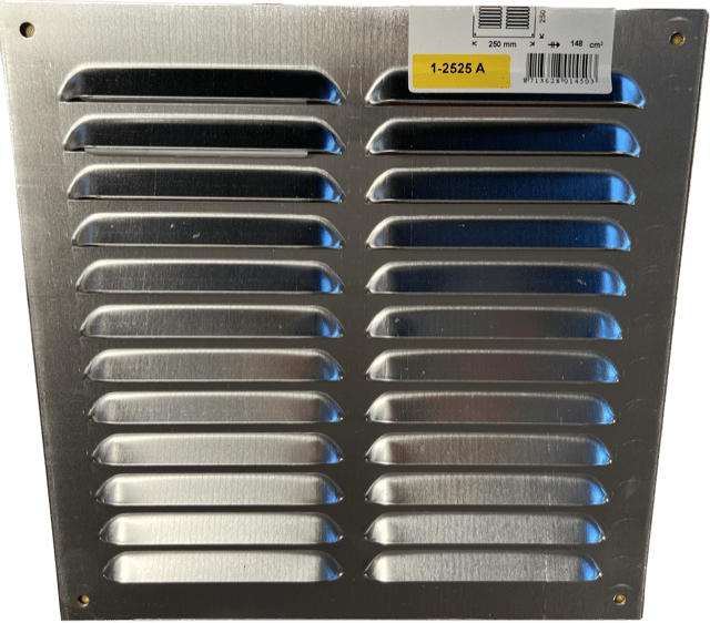 Metal lamelrist 25x25 cm
