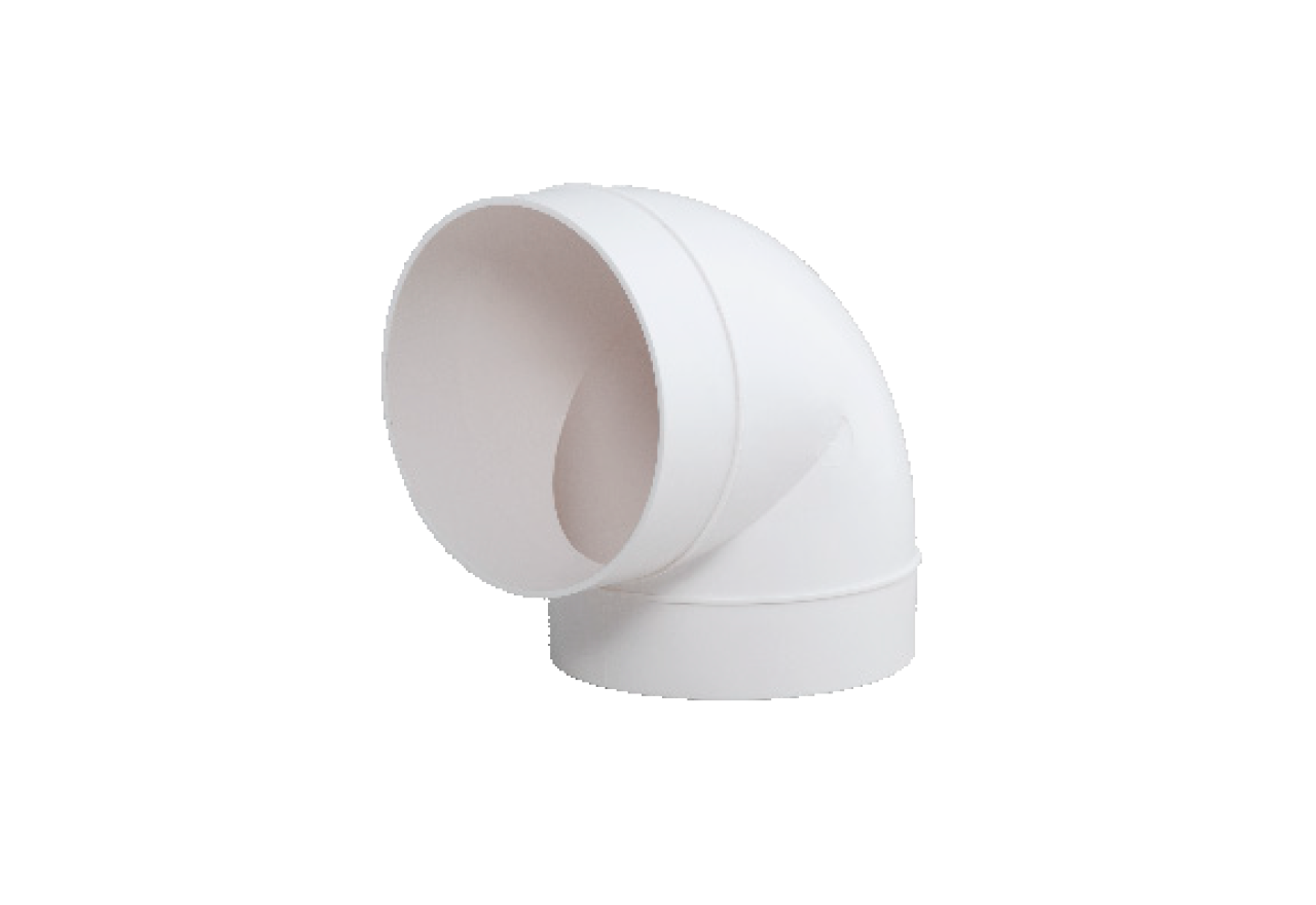 Bøjning 90° Mål Ø150 mm Bøjning 90° Mål Ø150 mm