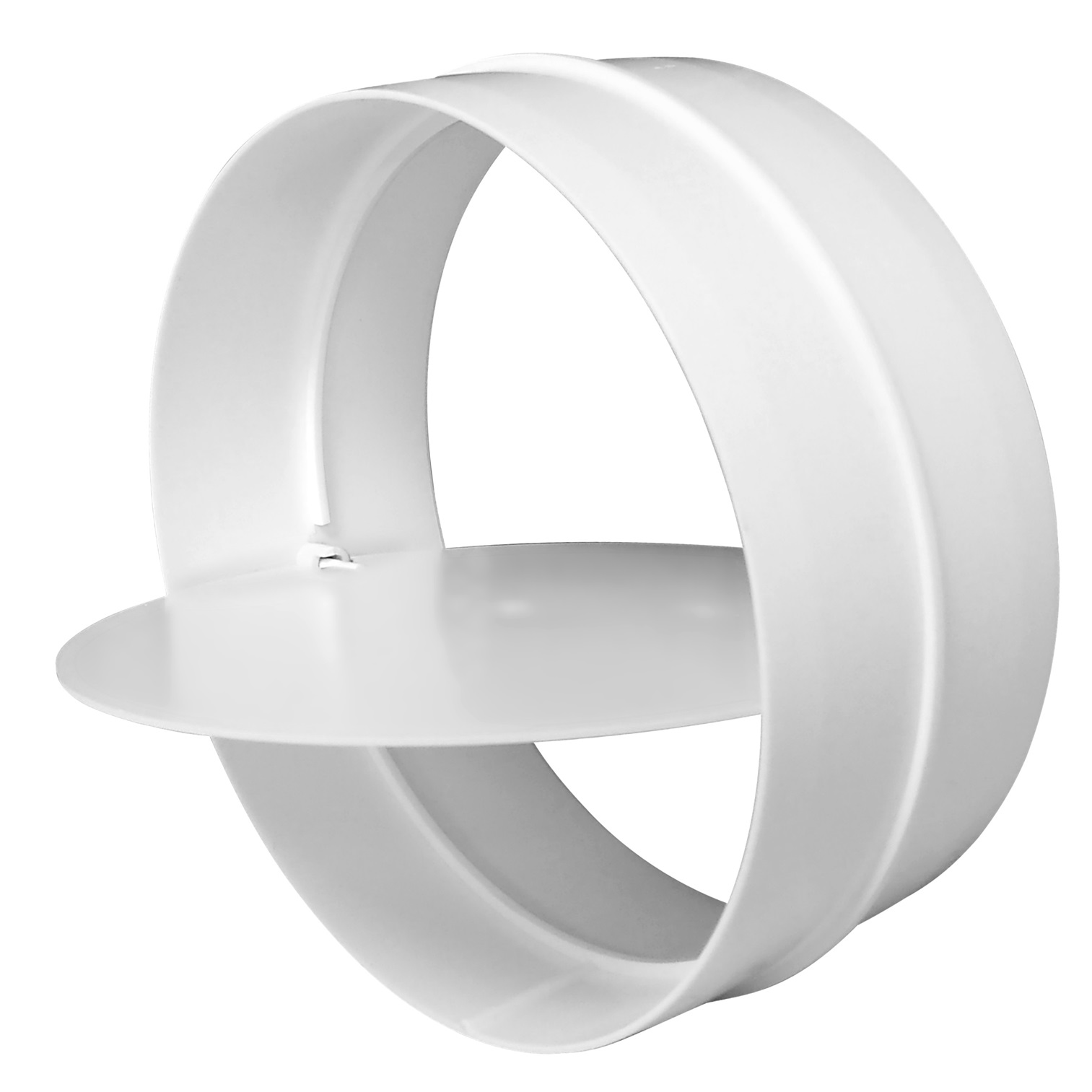 Samlenippel med spjæld Ø150