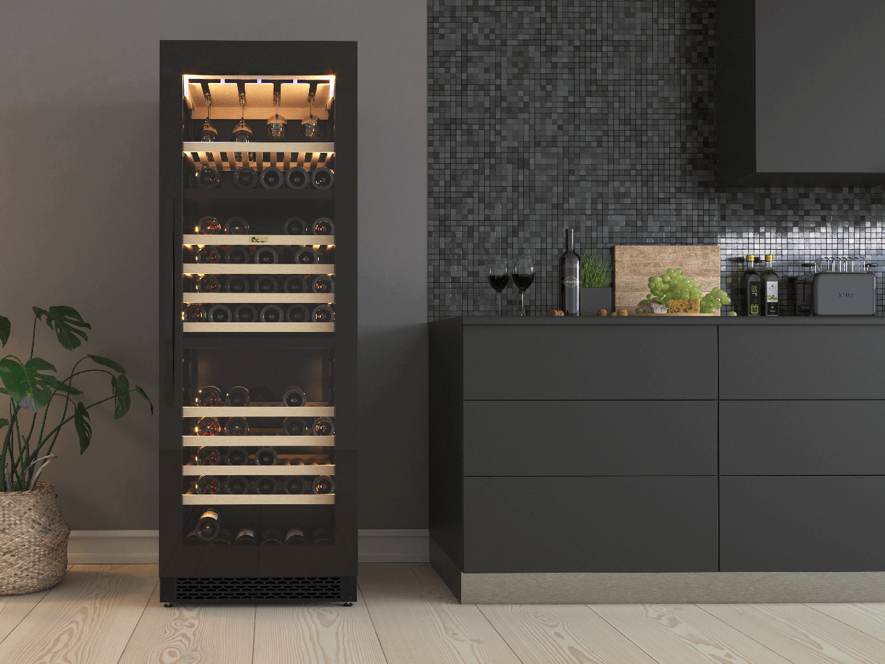 Winemex Blue 145, tredobbelt zone